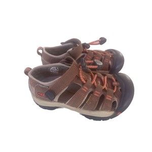 Keen Newport Casual Hiking Sandals Shoes Kids 10 Waterproof Adjustable Brown